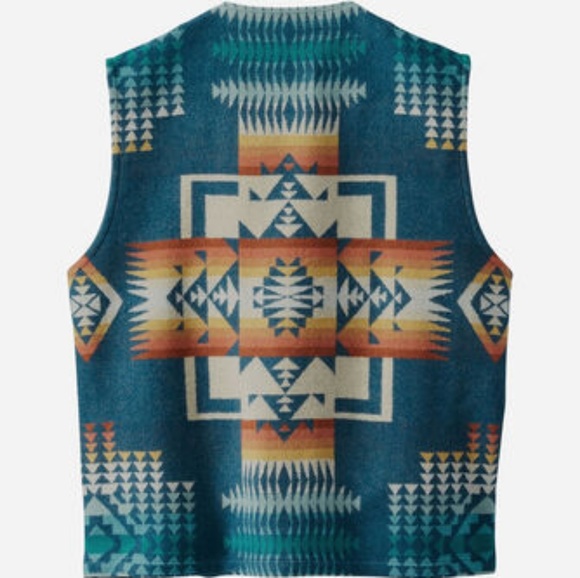 MEN'S JACQUARD WOOL VEST - Picture 2 of 2